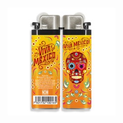 Encendedores calavera, típico del dia de muertos en México