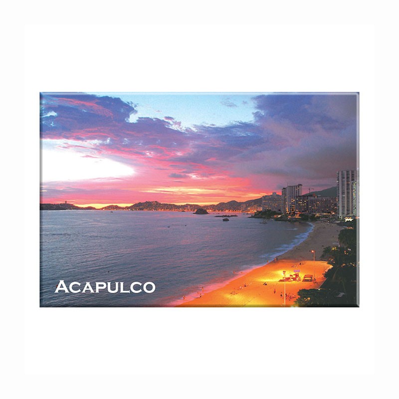 Fotoiman con vista de Acapulco al atardecer, Acapulo, México