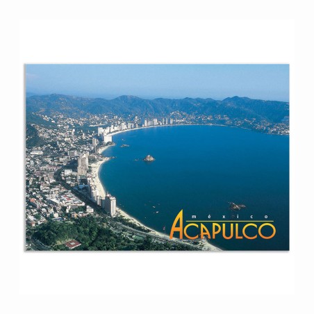 Tarjeta postal souvenir con hermosas vistas de Acapulco, Guerrero, México