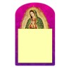 Bloc de notas con la ilustración de la Virgen de Guadalupe, Souvenir de Cozumel, México.