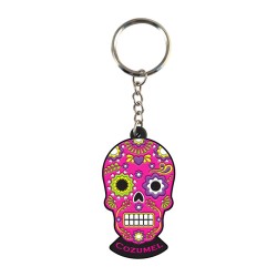 Llavero pvc en forma de calavera, souvenir o regalo de Cozumel, México