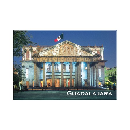 Fotoíman del Teatro Degollado, souvenir y recuerdo de Guadalajara.