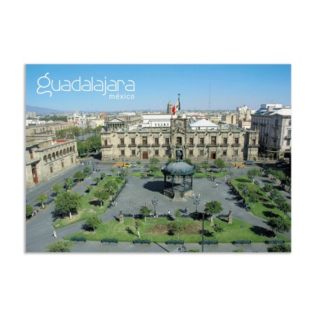 Tarjeta postal del Palacio de Gobierno, souvenir y recuerdo de Guadalajara.