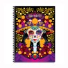 Libreta grande con ilustracion de una catrina, típica del día de muertos en México. Souvenir y recuerdo de Guadalajara