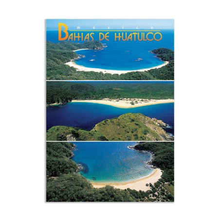 3 vistas de las Bahias de Huatulco