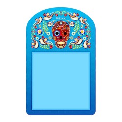 Bloc de notas calavera, típico del dia de muertos en Mexico, Souvenir y recuerdo de Isla Mujeres.