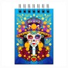 Libreta de apunte con ilustracion de una catrina, típica del día de muertos. Souvenir y recuerdo de Los Cabos, México