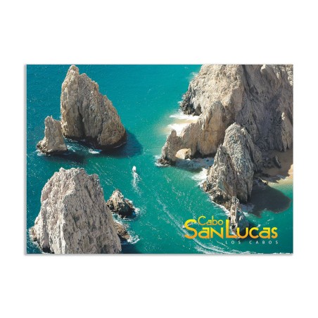 Tarjeta postal del Arco de Cabo San Lucas, souvenir y recuerdo de Los Cabos, México