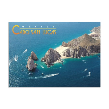 Tarjeta postal del Arco de Cabo San Lucas, souvenir y recuerdo de Los Cabos, México