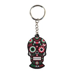 Llavero pvc en forma de calavera, souvenir o regalo de Oaxaca, Mexico.