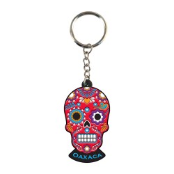 Llavero pvc en forma de calavera, souvenir o regalo de Oaxaca, Mexico.