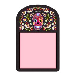 Bloc de notas calavera, típico del dia de muertos en Mexico, Recuerdo de Puebla, Mexico.