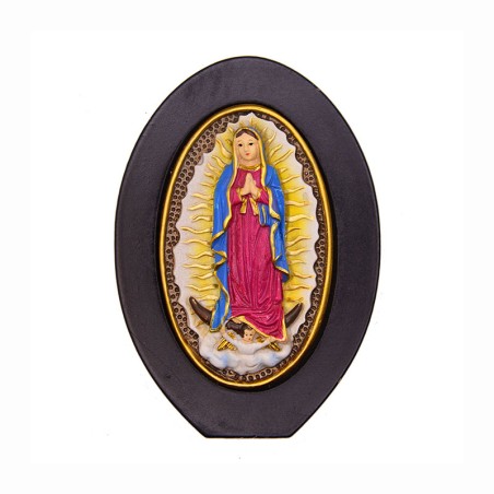 Marco Virgen de Guadalupe a color. Souvenir de la Ciudad de México, CDMX.